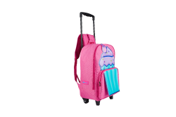 Cupcake Trolley Backpack Pink
