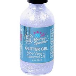 Unicorn Sparkles Eco Glitter Gel. Make Up For Face Eyes Lips Body Shimmer Hair. Also Glitter Face Mask. Moisturizing Aloe Vera Gel & Peppermint