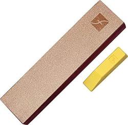 Flexcut PW14 Knife Strop With 1 Ounce Bar Of Flexcut Gold Polishing Compound 8 X 2 Inch Leather Surface