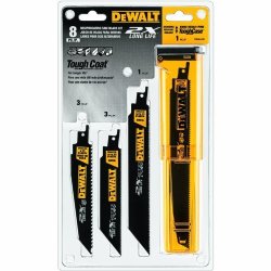 Dewalt DWA4101 Bi-metal 2X Reciprocating Saw Blade Set 8-PIECE