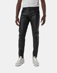 Wax Coated Black Jeans - W40 L34 Black
