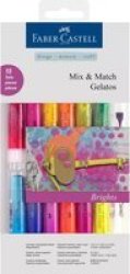 Faber-Castell Gelatos Mix & Match Water Soluble Crayons - Brights Set Of 15
