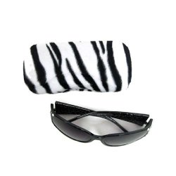 Fashion Safari Zebra Print Eyeglass Sunglasses Hard Case