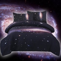 Youhao Sleepwish Galaxy Duvet Cover Kids Space Double Duvet Cover