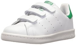 Adidas Originals Boys' Stan Smith Cf C Sneaker White white green 13 Medium Us Little Kid