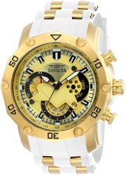 INVICTA Men's Pro Diver Scuba 50MM Stainless Steel And Silicone Chronograph Quartz Watch 23424