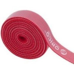 Orico Reusable Dividable Hook And Loop Cable 1M Ties - Red