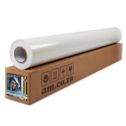 Glossy 80GSM Uv-resist Cold Laminating Film Roll Of 50 Metres On 100GSM White Silicon Backing Paper With Additional 15GSM Pe Coating