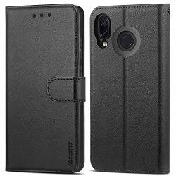 Kazineer Wallet Case For Xiaomi Redmi Note 7 Premium Pu Leather Flip Cover Phone Case For Xiaomi Redmi Note 7 Black