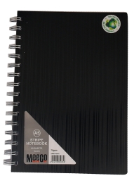 Meeco Executive A5 80 Ruled Sheets Spiral Bound Notebook - Black