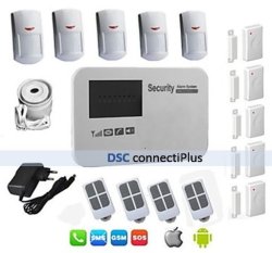 Complete Gsm Sim Card Wireless Intelligent Alarm Security Kit For Home Business Android Compatible