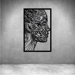 The Face - Matt Silver L 700 X H 1400MM