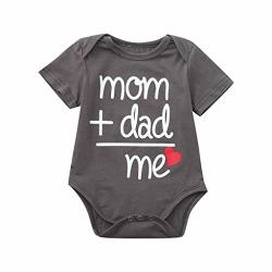 F_Gotal Infant Newborn Baby Girl Romper Bodysuits Cotton Cute Letter Printed One-Piece Jumpsuit Outfit Clothes 3-24Month 