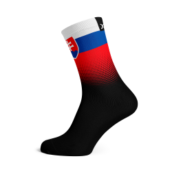 Slovakia Flag Socks - Small Black