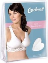 Carriwell Small Lace Feeding Bra in White