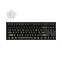 Q3 80% Brown Kailh Clione Limacina Switches With Knob Aluminium Rgb Wired Keyboard - Black