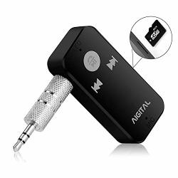 Bluetooth Receiver For Handsfree Calls Aigital Portable Bluetooth Car Kit Audio Receiver Adapter Wireless Music Player System Easy Operation And Connection Tf Card Play