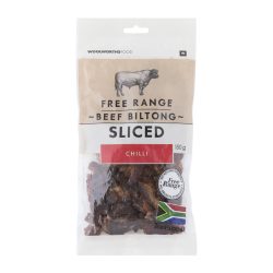 Free Range Chilli Beef Sliced Biltong 150 G