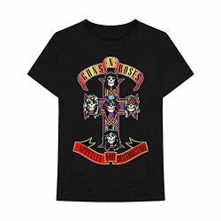 Bravado Men's Guns N' Roses Cross T-Shirt Black Large