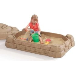 Nature's Colours Kids' Sandbox With Lid