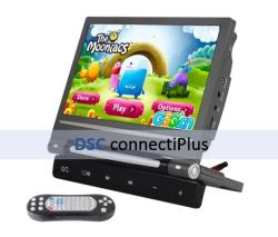 9 Inch Digital Color Lcd Screen Touch Button Headrest Car Dvd Player With Remote Control Black ..