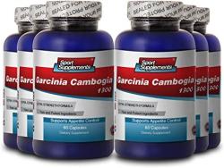 Pure Garcinia Cambogia Premium Extract 1300 - Fat Reducer - 6 Bottles 360 Capsules