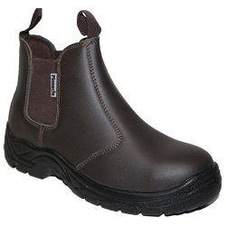 Pinnacle Welding & Safety Austra Chelsea Brown Safety Boots SIZE-9