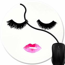 Mouse Pad Gaming Eyelash Lips Non Slip Mouse Mat For Office Computer Laptop Mac Durable Comfortable Lightweight 1Z25