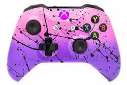 Hand Airbrushed Fade Xbox One Custom Controller Compatible With Xbox One Pink & Purple W purple LED