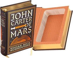 Real Hollow Book Safe - John Carter Of Mars By Edgar Rice Burroughs Leather-bound Magnetic Closure