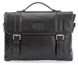 Jekyll & Hide Montana 15" Briefcase With Laptop Compartment Black