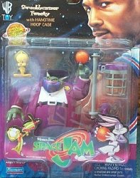 Space Jam - Swackhammer And Tweety With Hangtime Hoop Cage