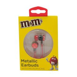 M&m Flat Cord Earphones Red