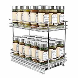 Deals On Lynk Professional 430622ds Slide Out Spice Rack Double Cabinet Organizer 6 Wide Chrome Compare S Check Spice Rack Double Cabinet Organizer, Lynk Professional Slide Out Double Spice Rack Upper Cabinet Organizer 6 Wide