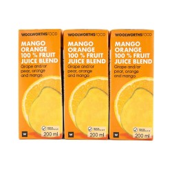 100% Mango & Orange Fruit Juice Blend 6x200ml