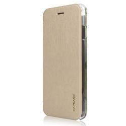 Capdase Folder Case Sider Slim Iphone 6 Plus 6S Plus Gold clear