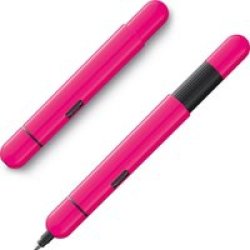Pico Ballpoint Pocket Pen - Medium Nib Black Refill Neon Pink