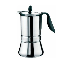 Gat 10 Cup Stainless Steel Espresso Pot On-line Only