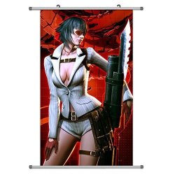 A Wide Variety Of Devil May Cry Game Characters Wall Scroll Hanging Decor Lady 1