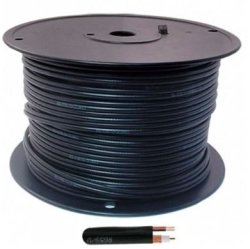 RCT Cable Powax With 0.75RIP Cord - Black - 100M