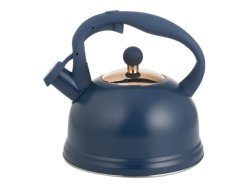 Otto Whistling Stovetop Kettle 1.8L Blue & Gold