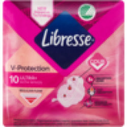 Libresse Freshness & Protection Ultra Regular Sanitary Pads With Wings 10 Pack