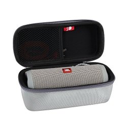 Hard Eva Travel Case For Jbl Flip 3 Flip 4 Splashproof Portable Bluetooth Speaker By Hermitshell Gray