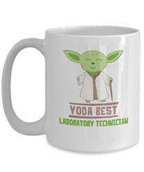 Gift For Laboratory Technicians - Yoda Best Laboratory Technician Mug - Star Wars Funny Coffee Cup Present