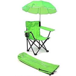 Redmon Umbrella Camping Chair With Matching Shoulder Bag Lime Green