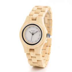 Women's Natural Bamboo Wood Watch - O10