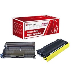 Awesometoner Compatible 2 Pack DR350 TN350 Drum Unit And Toner Cartridge For Brother DCP-7020 High Yield Drum : 13 000 Pages Toner : 2 500 Pages