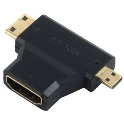 Micro HDMI M + MINI HDMI M To HDMI F