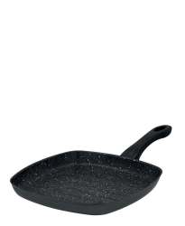 Granite Non-stick 27CM Grill Pan - Black