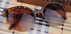 Retro Designer Round Glasses Cat Eye Semi-rimless Leopard Free Shipping